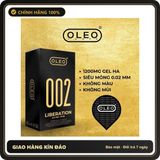 (Che Tên) Bao Cao Su Oleo 0.02 Liberation Siêu Mỏng Nhiều Gel – Hộp 10 Cái - Hàng Mới Về
