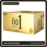 (Che Tên) Bao Cao Su OLO 0.01 Vàng Gân Gai, Siêu Mỏng, Kéo Dài Thời Gian - Hộp 10 Cái Giao Nhanh Toàn Quốc