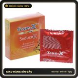 (Che Tên) Bao Cao Su True-X, X - Series SeduceX Bề Mặt 600 Chấm Nổi Chuẩn Auth