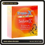 (Che Tên) Bao Cao Su True-X, X - Series SeduceX Bề Mặt 600 Chấm Nổi Chuẩn Auth