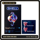 (Che Tên) Bao Cao Su Shell Sea Horse – Kéo Dài Thời Gian, Gân Xoắn Bảo Mật Tuyệt Đối