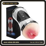 (Che Tên) Cốc Âm Đạo Giả Double Head 2 Đầu Có Rung Và Rên 611109 Cao Cấp Bảo Đảm