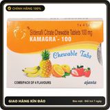 (Che Tên) Viên Nhai Kamagaa 100mg Tăng Cường Sinh Lý Nam Vị Trái Cây (Hộp 4 Viên) - Hàng Mới Về