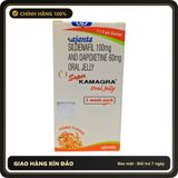 (Che Tên) Thạch Trái Cây Super Kamagaa 100mg Oral Jelly Vị Cam - Hộp 7 Gói Hỗ Trợ 24/7