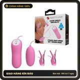 (Che Tên) Kẹp Núm Vú Sốc Điện Kèm Trứng Rung Pretty Love 3 Chế Độ Sốc Điện Và 7 Chế Độ Rung Hỗ Trợ 24/7