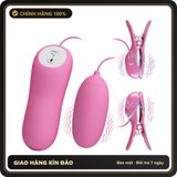 (Che Tên) Kẹp Núm Vú Sốc Điện Kèm Trứng Rung Pretty Love 3 Chế Độ Sốc Điện Và 7 Chế Độ Rung Hỗ Trợ 24/7