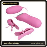 (Che Tên) Kẹp Núm Vú Sốc Điện Kèm Trứng Rung Pretty Love 3 Chế Độ Sốc Điện Và 7 Chế Độ Rung Hỗ Trợ 24/7