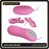 (Che Tên) Kẹp Núm Vú Sốc Điện Kèm Trứng Rung Pretty Love 3 Chế Độ Sốc Điện Và 7 Chế Độ Rung Hỗ Trợ 24/7