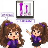 (Che Tên) Chày Rung Massage Hỗ Trợ Tăng Khoái Cảm Nam Nữ Rung Đầu To Tròn Pretty Love Wade 626080 Cao Cấp Bảo Đảm