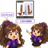 (Che Tên) Dương Vật Giả YEAIN Devil Sưởi Ấm 40 Độ, Rung Và Ngoáy Điên Cuồng 631227 Hộp Trắng Kín