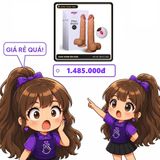 (Che Tên) Dương Vật Giả Yeain Real Dildo Gắn Tường Điều Khiển Remote 631899 Hộp Trắng Kín