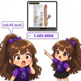 (Che Tên) Dương Vật Giả Evo Mars RRungg Thụt Tỏa Nhiệt + Lưỡi Liếm Cao Cấp Chuẩn Auth
