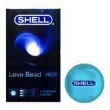 Bao cao su gân nổi, kéo dài thời gian, bi tăng 1.5cm Shell Love Bead - Gwen Shop Chính Hãng