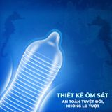 Bao cao su Shell Seahorse - Gân sọc, bạc hà mát lạnh - Hộp 10 cái - Gwen Shop Chính Hãng