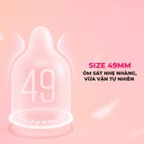 Bao cao su Shell Close Fit - Size 49mm, siêu mỏng, ôm sát - Hộp 10 cái - Gwen Shop Chính Hãng