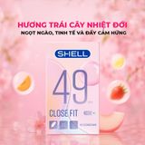 Bao cao su Shell Close Fit - Size 49mm, siêu mỏng, ôm sát - Hộp 10 cái - Gwen Shop Chính Hãng