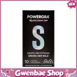 Bao cao su Powergra Ultrafit - Size 49mm, siêu mỏng 0.04mm, hương dâu - Hộp 10 cái - Gwen Shop Chính Hãng