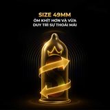 Bao cao su Powergra Ultrafit - Size 49mm, siêu mỏng 0.04mm, hương dâu - Hộp 10 cái - Gwen Shop Chính Hãng