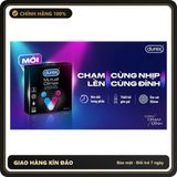 (Che Tên) Bao Cao Su Durex Mutual Climax 3in1 Kéo Dài Thời Gian - Gân Gai - Ôm Sát 52mm - Hộp 3 Cái - Hàng Mới Về