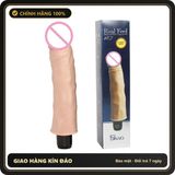 (Che Tên) Dương Vật Giả Real Feel 18.7 Silicon Cao Cấp Kèm Rung 638924 Hỗ Trợ 24/7