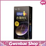 OLO 0.01 Long Love Dots Bao cao su siêu mỏng, kéo dài thời gian - Gwen Shop Chính Hãng