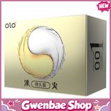 Olo 0.01 Yin Yang Bao cao su lửa băng, siêu mỏng kéo dài thời gian - Gwen Shop Chính Hãng
