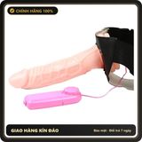 (Che Tên) Dương Vật Giả Dây Đeo Có Rung Cho Cặp Đôi Lesbian - Hàng Mới Về