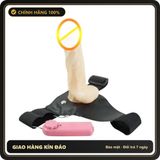 (Che Tên) Dương Vật Giả Dây Đeo Có Rung Cho Cặp Đôi Lesbian - Hàng Mới Về