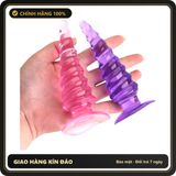 (Che Tên) Phích Cắm Hậu Môn Silicon Hình Xoắn Ốc Butt Plug BDSM Cao Cấp Bảo Đảm