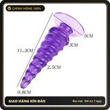 (Che Tên) Phích Cắm Hậu Môn Silicon Hình Xoắn Ốc Butt Plug BDSM Cao Cấp Bảo Đảm