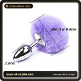 (Che Tên) Phích Cắm Hậu Môn Đuôi Thỏ Bằng Inox Siêu Dễ Thương 643444 Cao Cấp Bảo Đảm