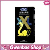 Bao cao su size lớn OLO XXL Extra Large - Hộp 10 cái - Gwen Shop Chính Hãng