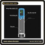 (Che Tên) Máy Tập Kéo Dài Dương Vật Tự Động Pin Sạc LCD G4 648458 Chuẩn Auth