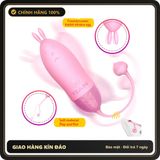 (Che Tên) Trứng Rung Siêu Kích Thích Yeain Tai Thỏ Với 10 Chế Độ Rung 649629 Bảo Mật Tuyệt Đối