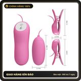 (Che Tên) Kẹp Núm Vú Sốc Điện Kèm Trứng Rung Romantic Wave 650223 Chuẩn Auth