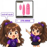 (Che Tên) Trứng Rung 2 Đầu Cà Na Có Gai Siêu Kích Thích 653332 Hỗ Trợ 24/7
