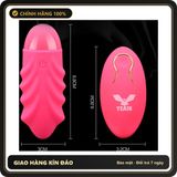 (Che Tên) Trứng Rung Không Dây Điều Khiển Từ Xa Yeain Sakura 10 Chế Độ Massage 653800 Hỗ Trợ 24/7