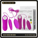 (Che Tên) Trứng Rung Mini Cao Cấp 2 Đầu Pretty Love Irma Baile 12 Chế Độ 656913 Chuẩn Auth