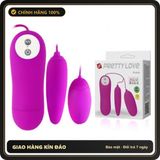 (Che Tên) Trứng Rung Mini Cao Cấp 2 Đầu Pretty Love Irma Baile 12 Chế Độ 656913 Chuẩn Auth