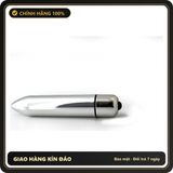 (Che Tên) Trứng Rung Hình Viên Đạn Inox 658050 Chuẩn Auth