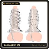 (Che Tên) Bao Cao Su Đôn Dên Hở Đầu Có Quai Đeo Chống Tuột Chấm Bi Wolf's Fang Bảo Mật Tuyệt Đối