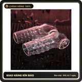 (Che Tên) Bao Cao Su Đôn Khúc Giữa Silicone Có Quai Đeo Shi Niuniu Trong Suốt Gân Bi Bảo Mật Tuyệt Đối
