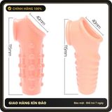 (Che Tên) Bao Cao Su Đôn Khúc Giữa Silicone Có Quai Đeo Shi Niuniu Màu Da Gân Bi Chuẩn Auth