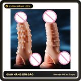 (Che Tên) Bao Cao Su Đôn Khúc Giữa Silicone Có Quai Đeo Shi Niuniu Màu Da Gân Bi Chuẩn Auth