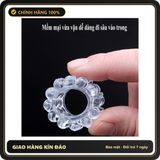 (Che Tên) Vòng Đeo Dương Vật Chất Liệu TPE Siêu Mềm Dẻo 16 Bi Hộp Trắng Kín