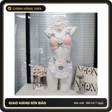 (Che Tên) Cosplay Thỏ Hồng Hư Hỏng Kèm Phụ Kiện Gợi Cảm Bộ Đồ Lót Thỏ Con Kèm Tạp Dề Người Hầu Dáng Yêu Cao Cấp - N780 - Hàng Mới Về