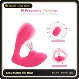 (Che Tên) Máy Rung Vibrator G-Spot Kích Thích Âm Vật 10 Tần Số Không Thấm Nước Chuẩn Auth