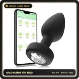 (Che Tên) Phích Cắm Hậu Môn Rung Điều Khiển Từ Xa Qua App Cao Cấp Bảo Đảm