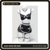 (Che Tên) Set Đồ Lót Cosplay Hầu Gái Có Gọng Gợi Cảm Đáng Yêu Đồ Ngủ Nữ Giúp Việc Ren Xuyên Thấu Quyến Rũ Tinh Tế - N578 Đen Cao Cấp Bảo Đảm