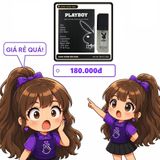 (Che Tên) Xịt Phòng Chính Hãng Laura Playboy Black - 5ml - Hàng Mới Về